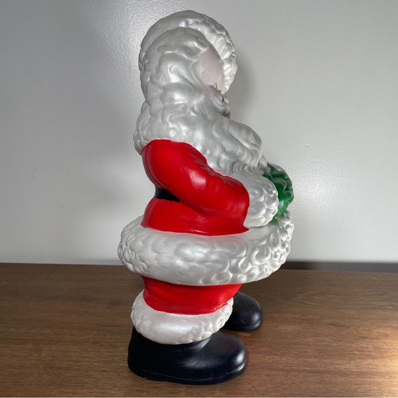 Large Vintage 14 1/2 Inch Atlantic Mold Ceramic Winking Santa Christmas Decor - Picture 11 of 15